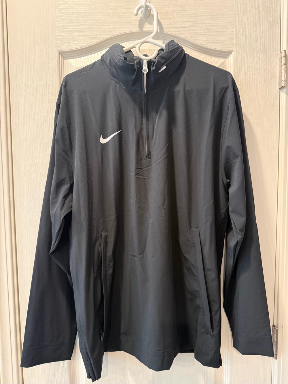 Nike Men's Dark Gray Half-Zip Performance Jacket